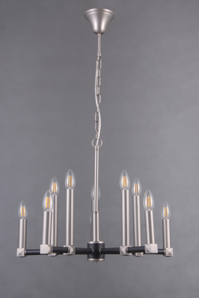 Подвесная люстра 39446 LU-39446/10-E14-SiBl