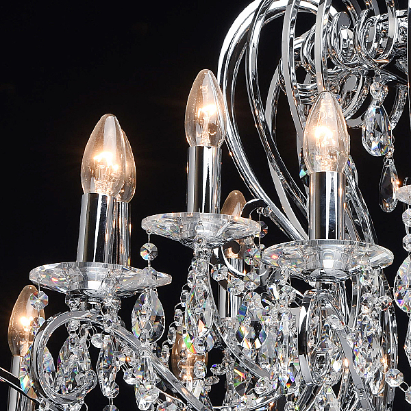 Хрустальная люстра Chiaro Сюзанна 458010524