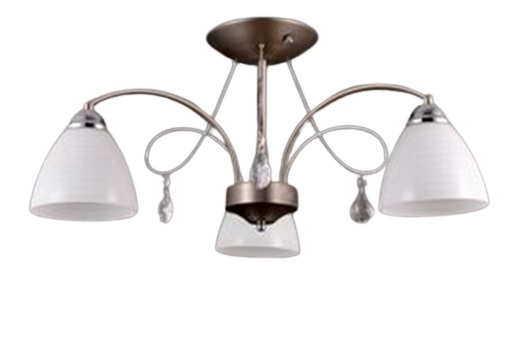 Потолочная люстра 38381 LU-38381/3-E14-Si+Wh