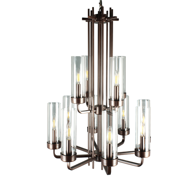 Подвесная люстра 61001 LU-61001/12-E14-Bk