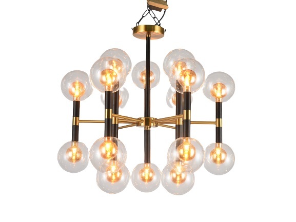 Потолочная люстра 7630 LU-7630/18-G9-GlBkCl