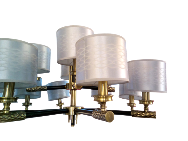 Подвесная люстра 39320 LU-39320/12-E14-BrBlWh