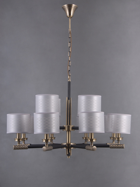 Подвесная люстра 39320 LU-39320/12-E14-BrBlWh