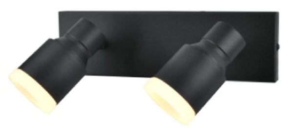 Светильник спот 1202 NLS-1202/2x5W-NH-BK