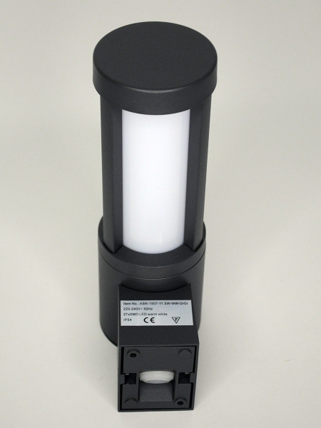 Уличный наземный светильник 1507 PJ-1507/1-11.5W-WW-Gr