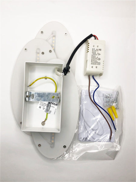 Настенный светильник 6809 GW-6809R-12W-WW-Wh