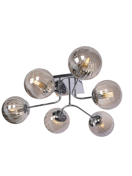 Потолочная люстра 3601 LU-3601/6-E14-СhSmGr