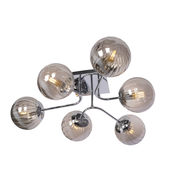 Потолочная люстра 3601 LU-3601/6-E14-СhSmGr