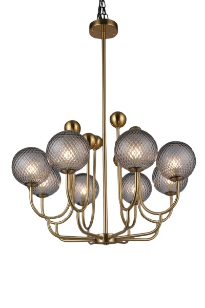 Люстра на штанге 7660 LU-7660/8-G9-GlCl