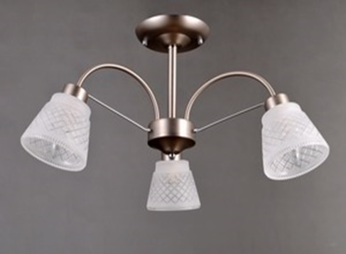 Потолочная люстра 38460 LU-38460/3-E14-Si+Wh