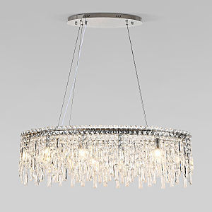 Подвесная люстра Blitz 60159/10 хром/ прозрачный хрусталь Strotskis