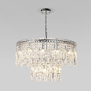 Подвесная люстра Blitz 60160 хром/ прозрачный хрусталь Strotskis