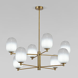 Люстра на штанге Loona 60161/8 латунь