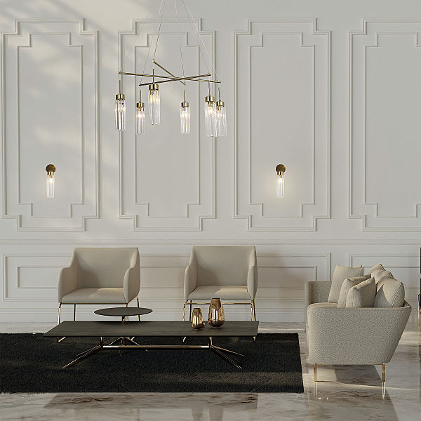 Подвесная люстра Gilian 60163/6 латунь Smart