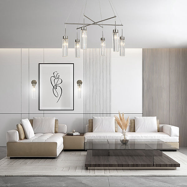 Подвесная люстра Gilian 60163/6 никель Smart