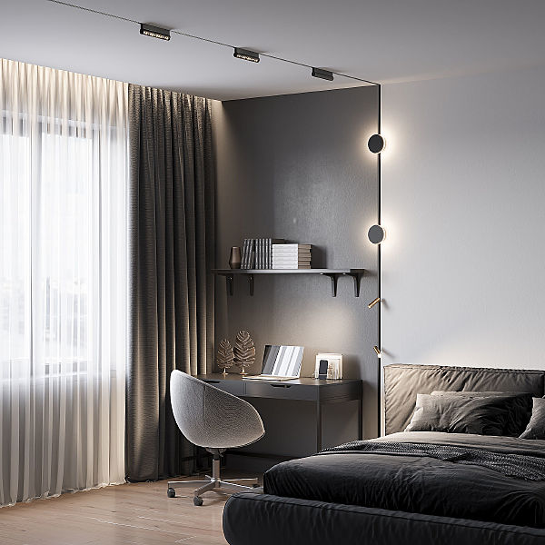 Трековый светильник Slim Magnetic Slim Magnetic Трековый светильник 4W 4000K Cally (черный ) 85172/01