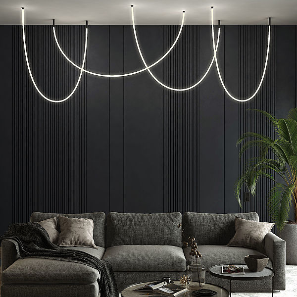 Светодиодный шнур Full light Гибкий неон 336Led 12W IP20 3000K Full light круглый теплый белый, 3 м (24V 12W 336Led 2835 IP20)