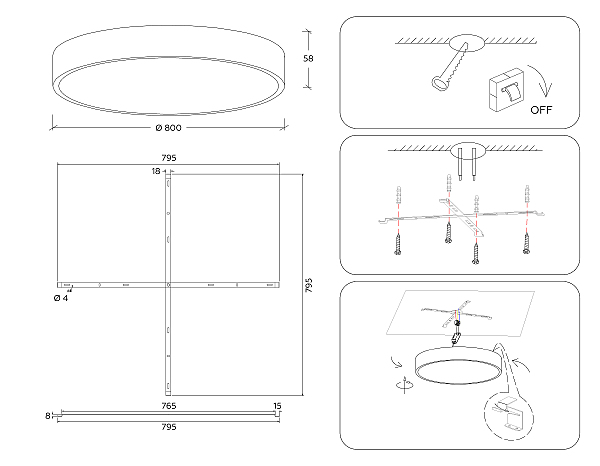 Светильник потолочный Air FV5541