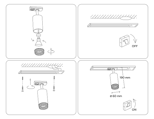 Трековый светильник Track System GL5161