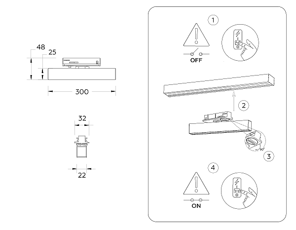 Трековый светильник Track System GL6761