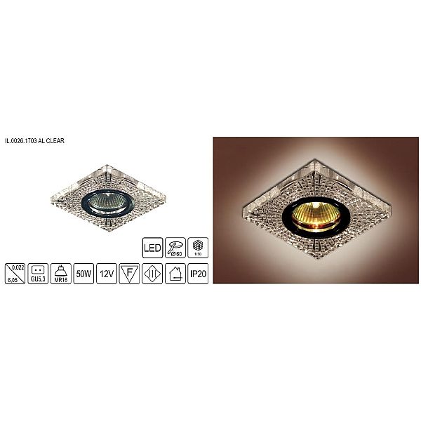 Встраиваемый светильник Il.0026.15-17 IL.0026.1703