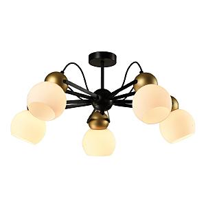 Потолочная люстра Cleo MD.22438-5-S-BK+GD