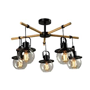 Потолочная люстра Freedom MD.23044-5-S-BK+WOOD