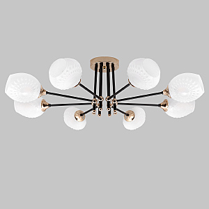 Потолочная люстра IMEX MD.4144-8-S-BK+FGD