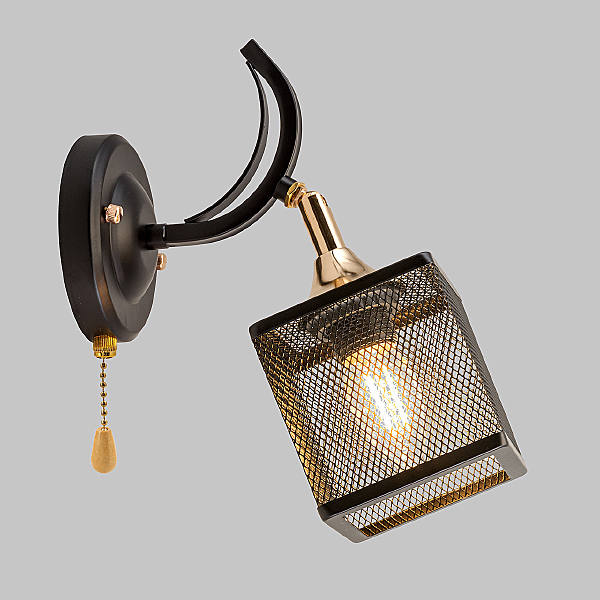 Светильник спот IMEX MD.5708-1-W-BK+FGD