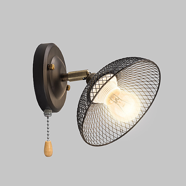 Светильник спот IMEX MD.5728-1-W-AB+BK