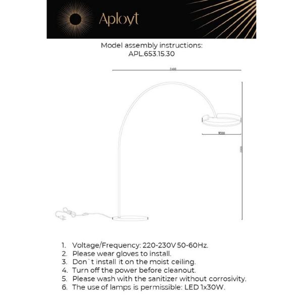 Торшер Leonn APL.653.15.30
