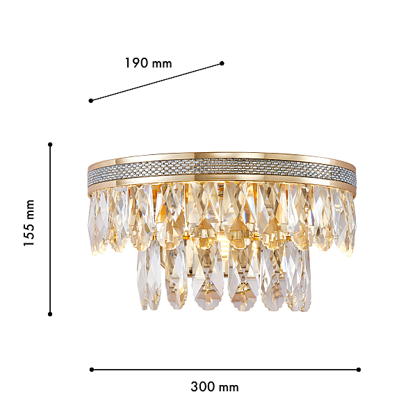 Настенное бра Palatium 4207-2W
