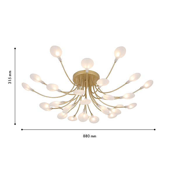Потолочная люстра Skein 4197-28C