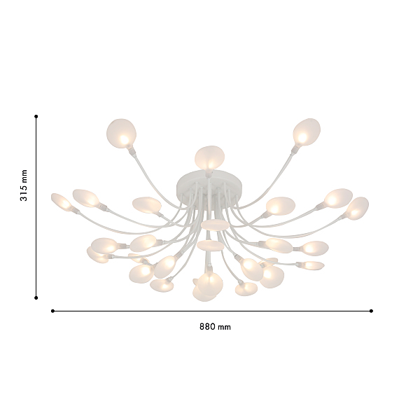 Потолочная люстра Skein 4198-28C