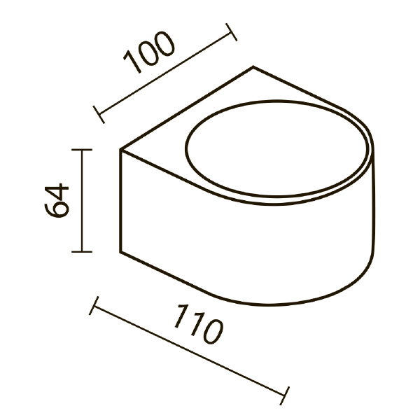 Уличный настенный светильник Blow O435WL-L5GF3K