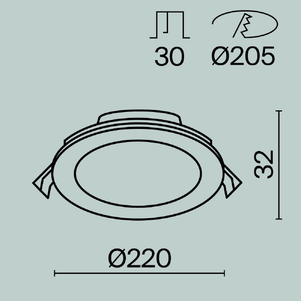 Встраиваемый светильник Stockton DL017-6-L18W3-4-6K