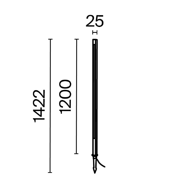 Грунтовый светильник Pole O440FL-L18GF3K