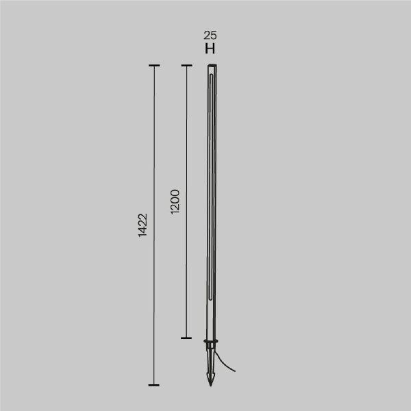 Грунтовый светильник Pole O440FL-L18GF3K