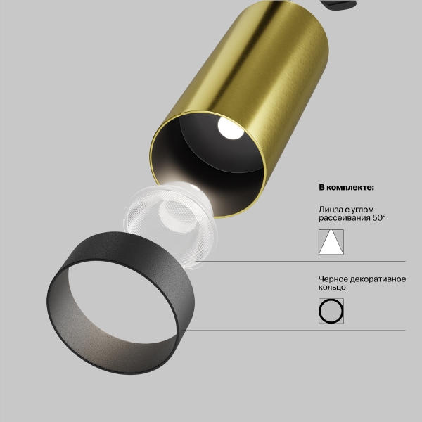 Светильник спот FOCUS LED C055CL-L12W4K-W-BS