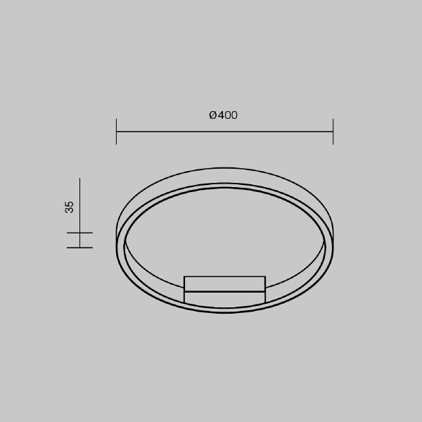 Светильник потолочный Rim MOD058CL-L25BSK