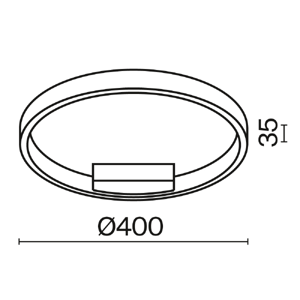 Светильник потолочный Rim MOD058CL-L25BSK