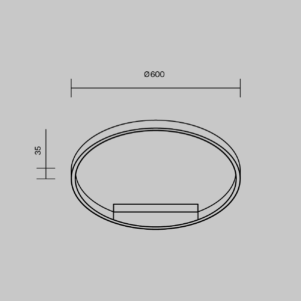 Светильник потолочный Rim MOD058CL-L35WK