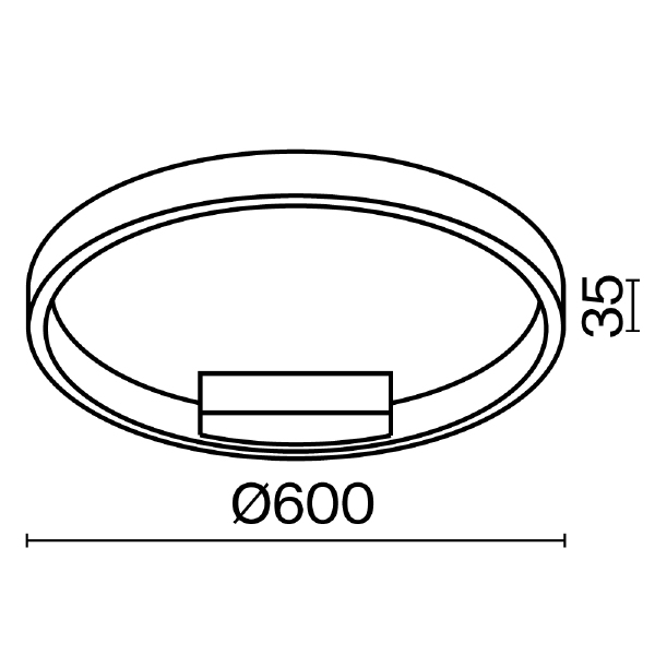 Светильник потолочный Rim MOD058CL-L35WK