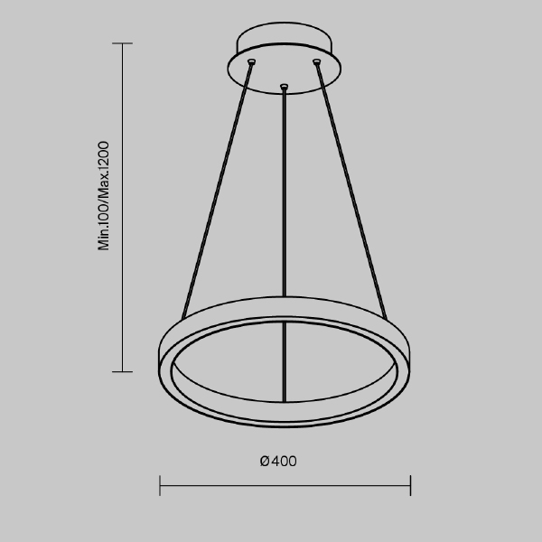 Подвесная люстра Rim MOD058PL-L22BK