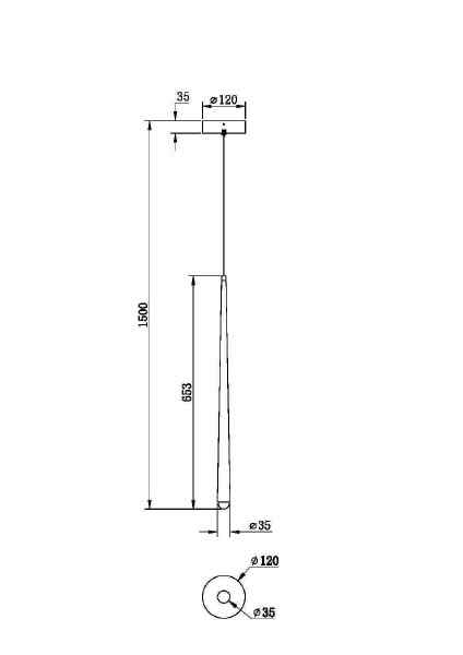 Светильник подвесной Cascade MOD132PL-L6BSK
