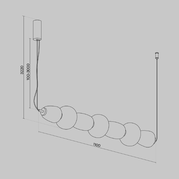 Светильник подвесной Pattern MOD267PL-L42CH3K