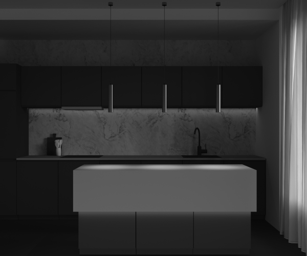 Светильник подвесной Focus LED P072PL-L12W4K-BS