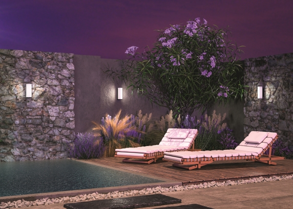 Уличный настенный светильник Rock O434WL-L12GF3K