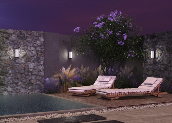 Уличный настенный светильник Rock O434WL-L12GF3K