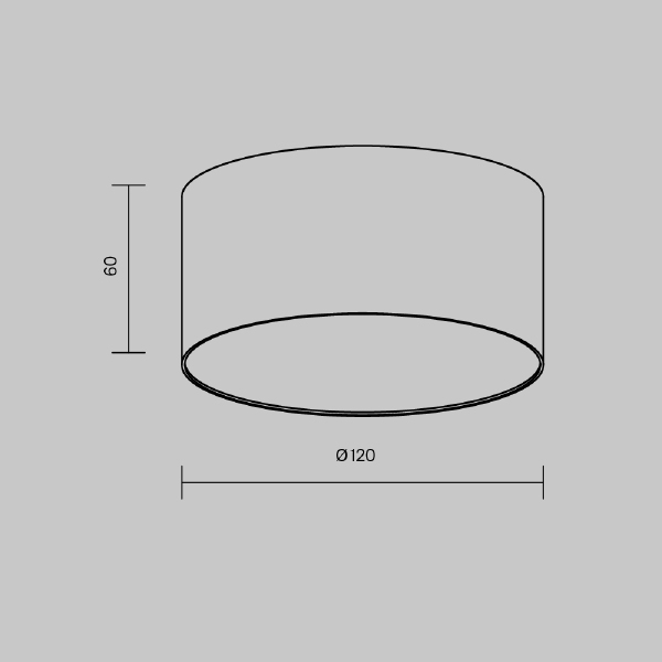 Светильник потолочный Zon C032CL-12W4K-RD-MG